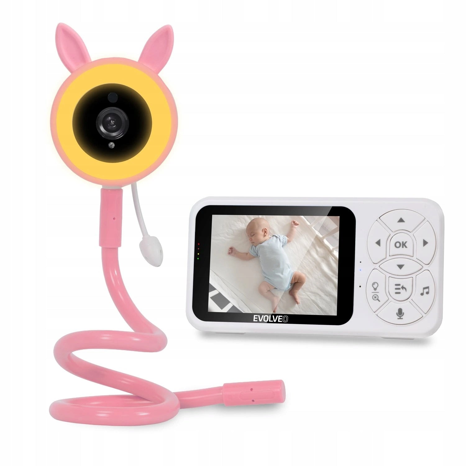 EVOLVEO Baby Monitor N35 - dětská chůvička s kamerou, VOX, teploměr