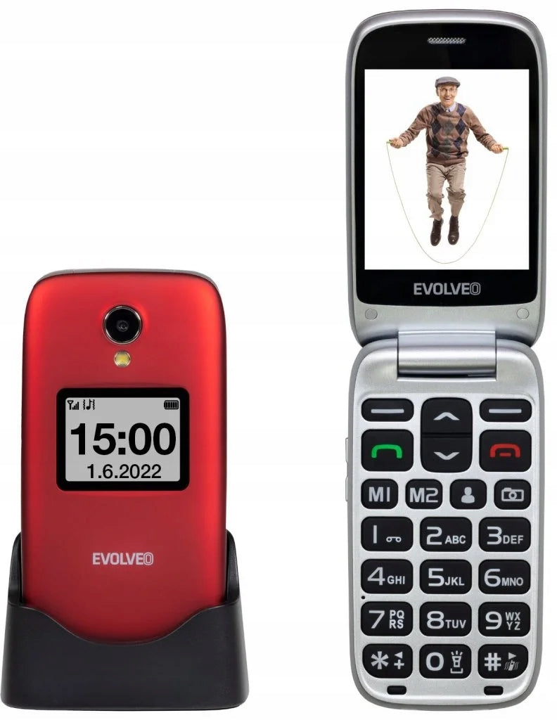 EVOLVEO EasyPhone FS červená barva