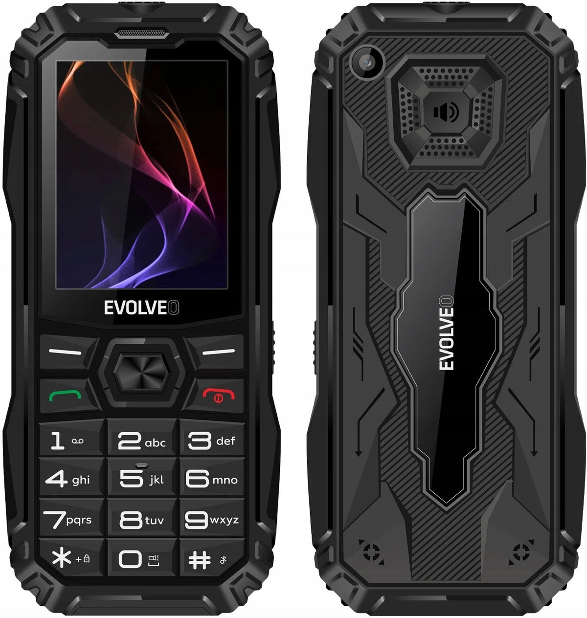 EVOLVEO MaxPhone A1, tlačítkový Dual SIM telefon, černý