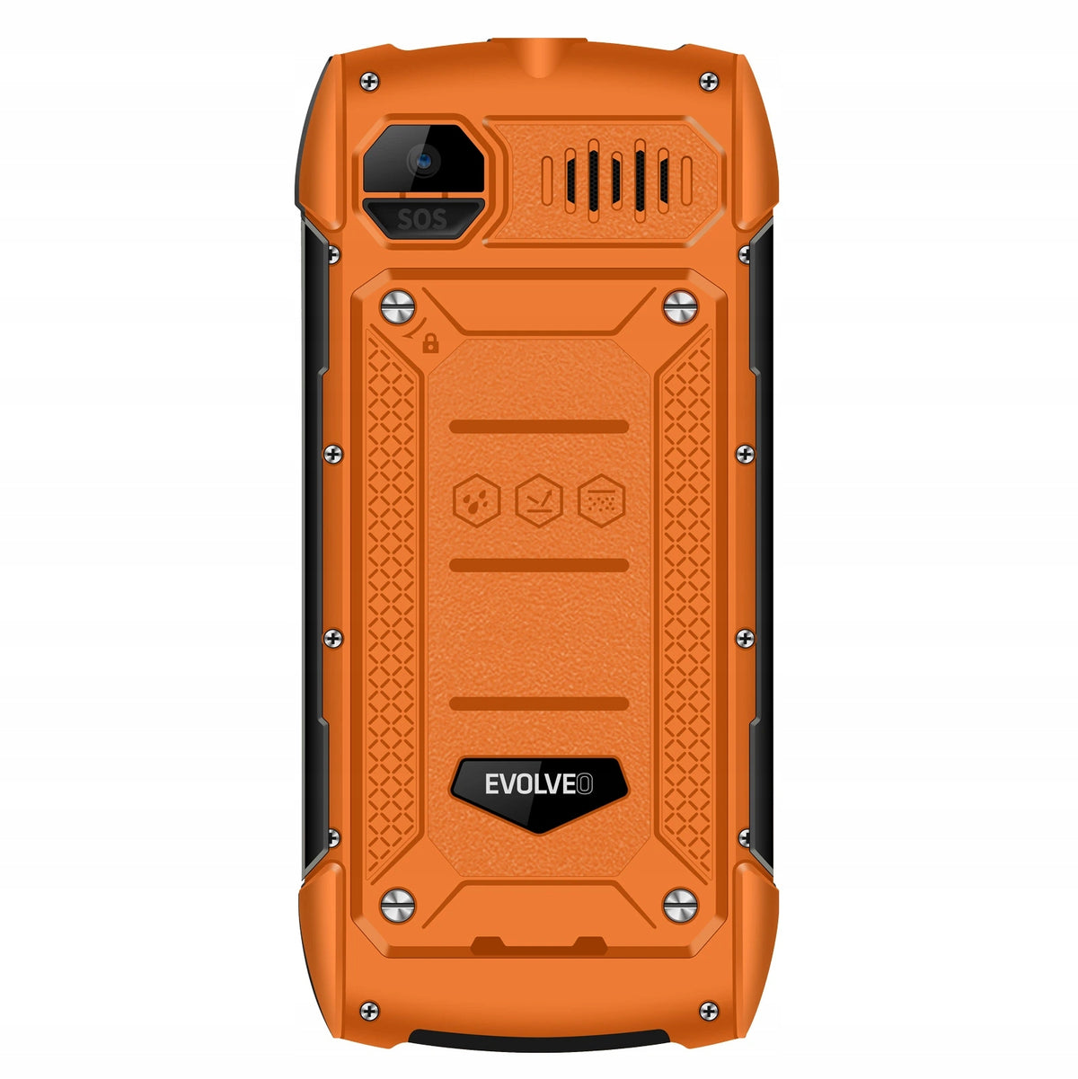 EVOLVEO StrongPhone H1, waterproof and durable Dual SIM phone, pomarańc Built-in memory 32 MB
