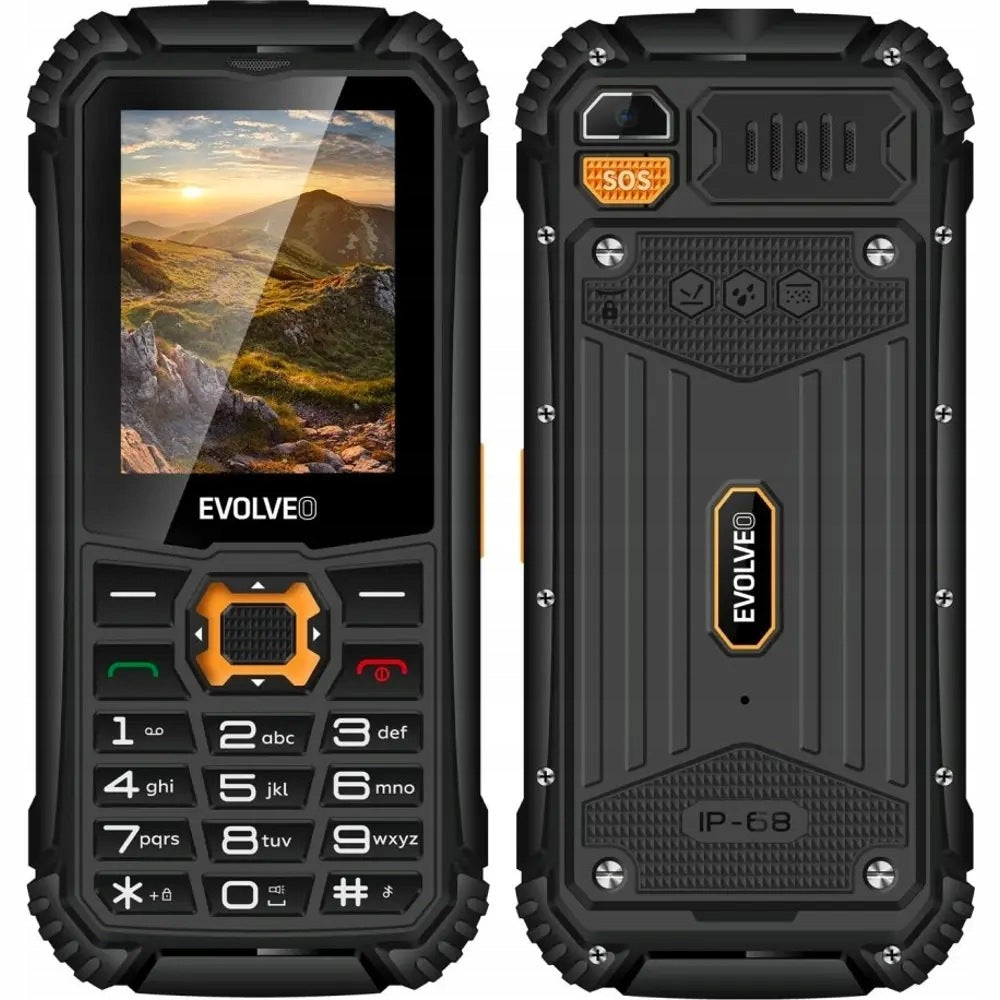 EVOLVEO StrongPhone Q1 Black Orange