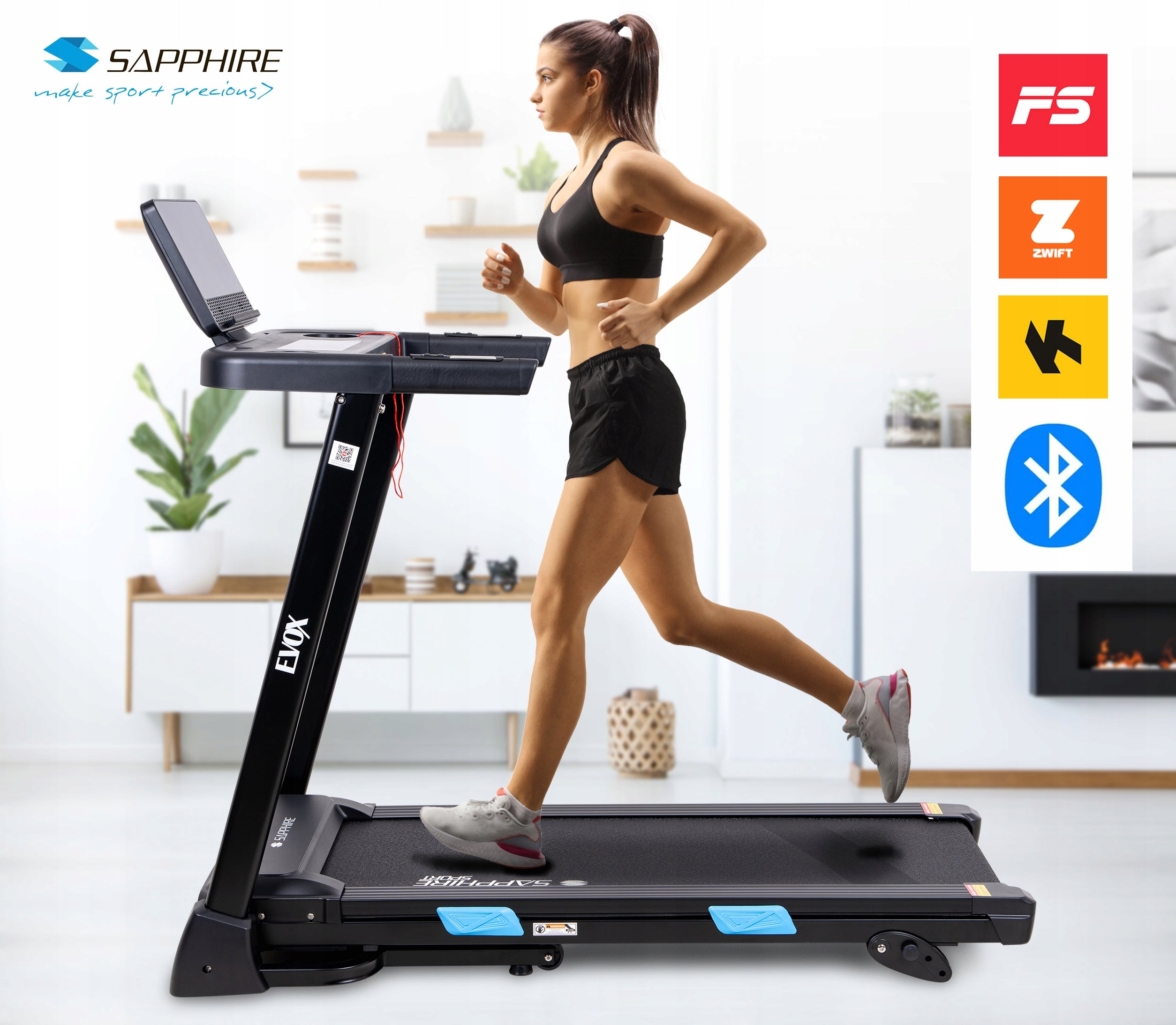 EVOX Electric TREADMILL Folding TRAINING 12km/h SHOCK ABSORPTION HOME APP EAN (GTIN) 5903228929670