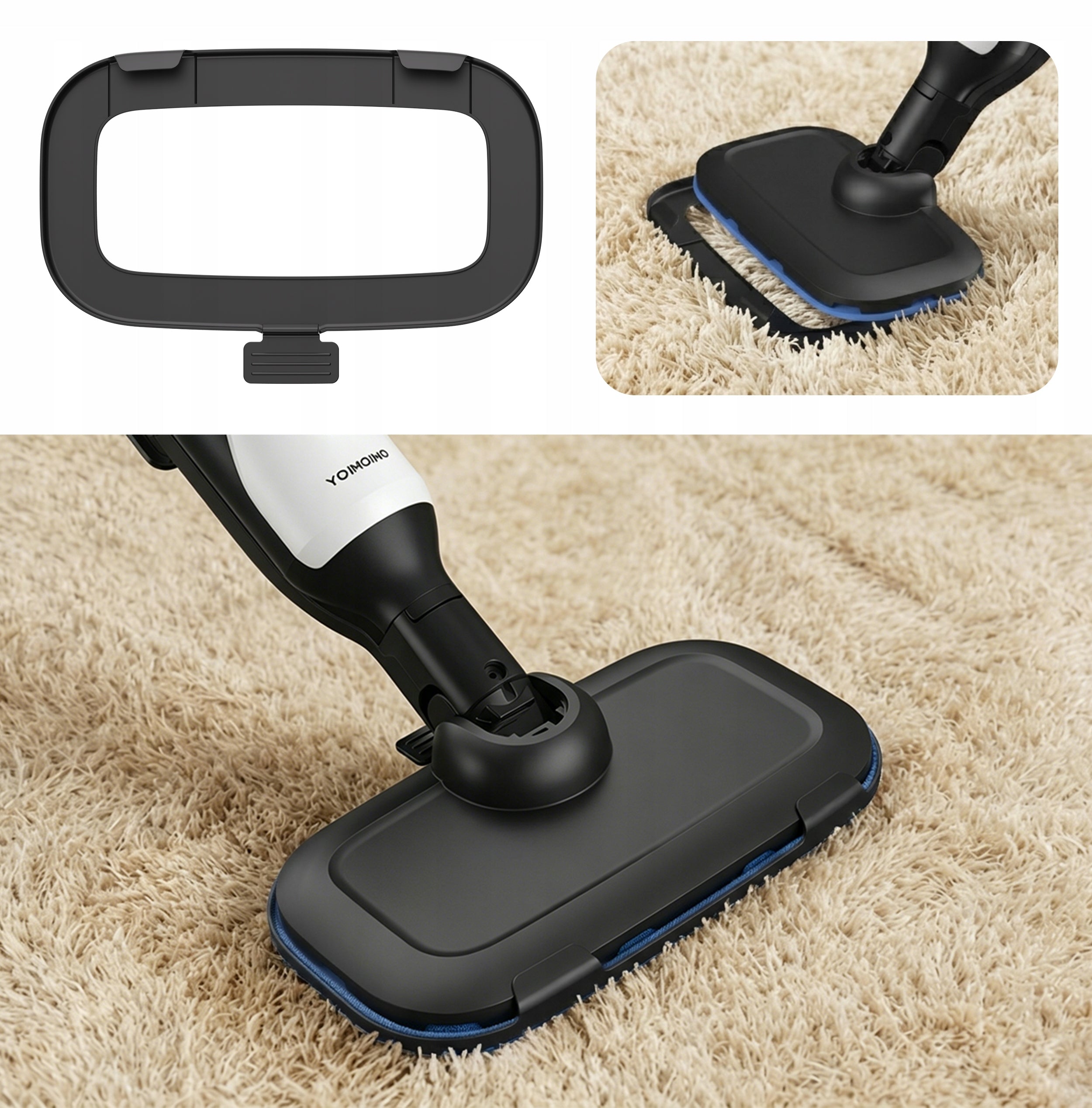EX-101 Steam Mop & Handheld | 1500W 3 Levels 380ml 5m Cord 8 Tools Dominant color white