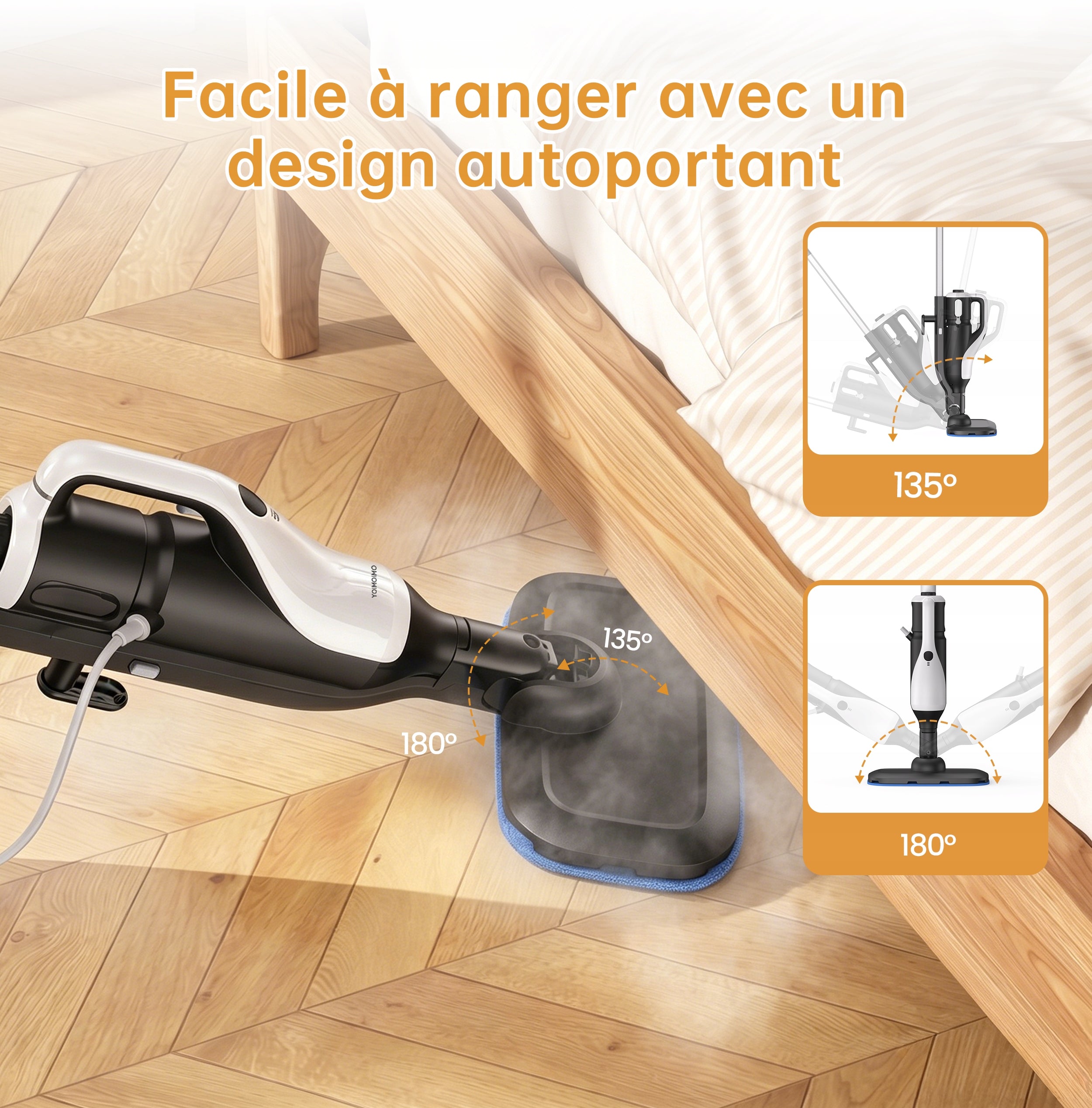 EX-101 Steam Mop & Handheld | 1500W 3 Levels 380ml 5m Cord 8 Tools Manufacturer code STM-EX-101-CE