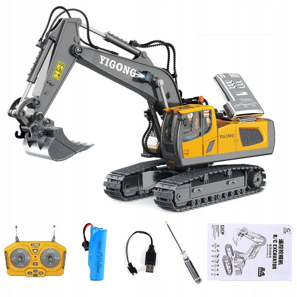 EXCAVATOR Bucket REMOTE CONTROLLED Crawler METAL ELEMENTS 11CH 1:18 Manufacturer code WJ47