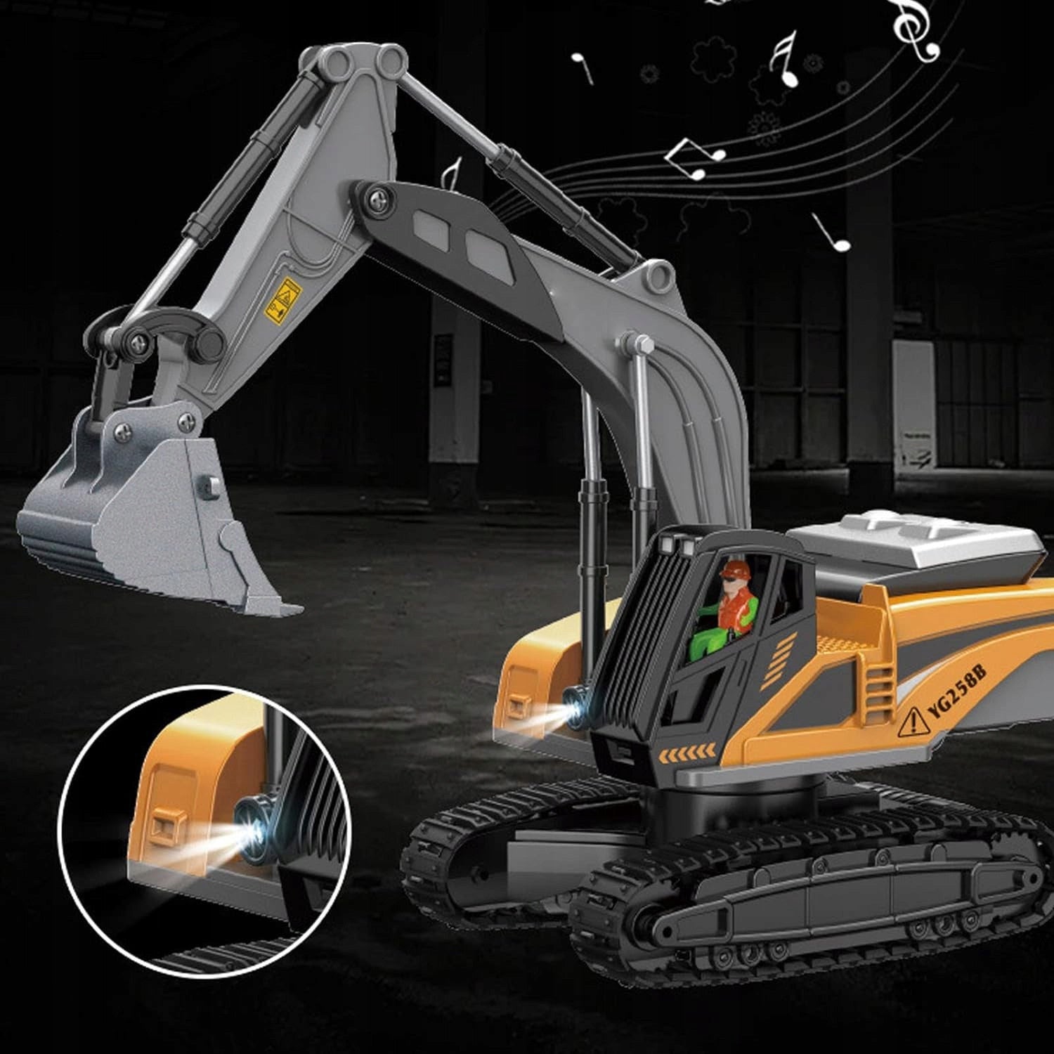 EXCAVATOR REMOTE CONTROLLED BULLDOZER FOR REMOTE CONTROL VEHICLE CONSTRUCTION MACHINE RC Manufacturer code KOPARKA RC NA PILOTA