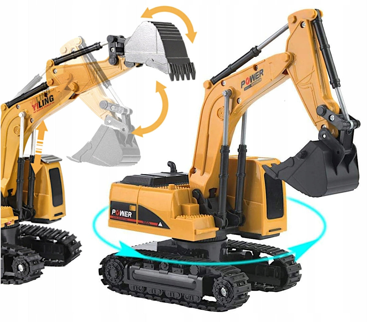 EXCAVATOR REMOTE CONTROLLED CONSTRUCTION MACHINE RC CAR AUTO EXCAVATOR AKU EAN (GTIN) 5903357602734