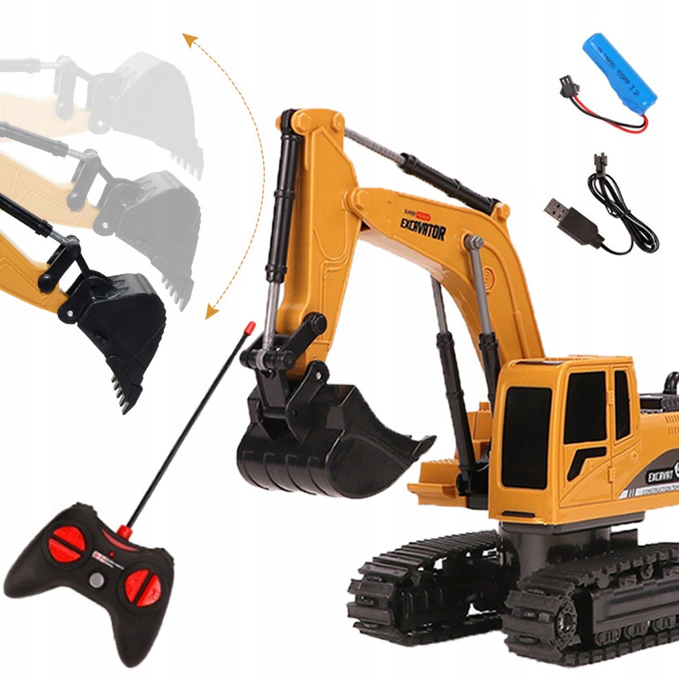 EXCAVATOR REMOTE CONTROLLED REMOTE CONTROL CONSTRUCTION MACHINE CAR AUTO BATTERY Packaging status original