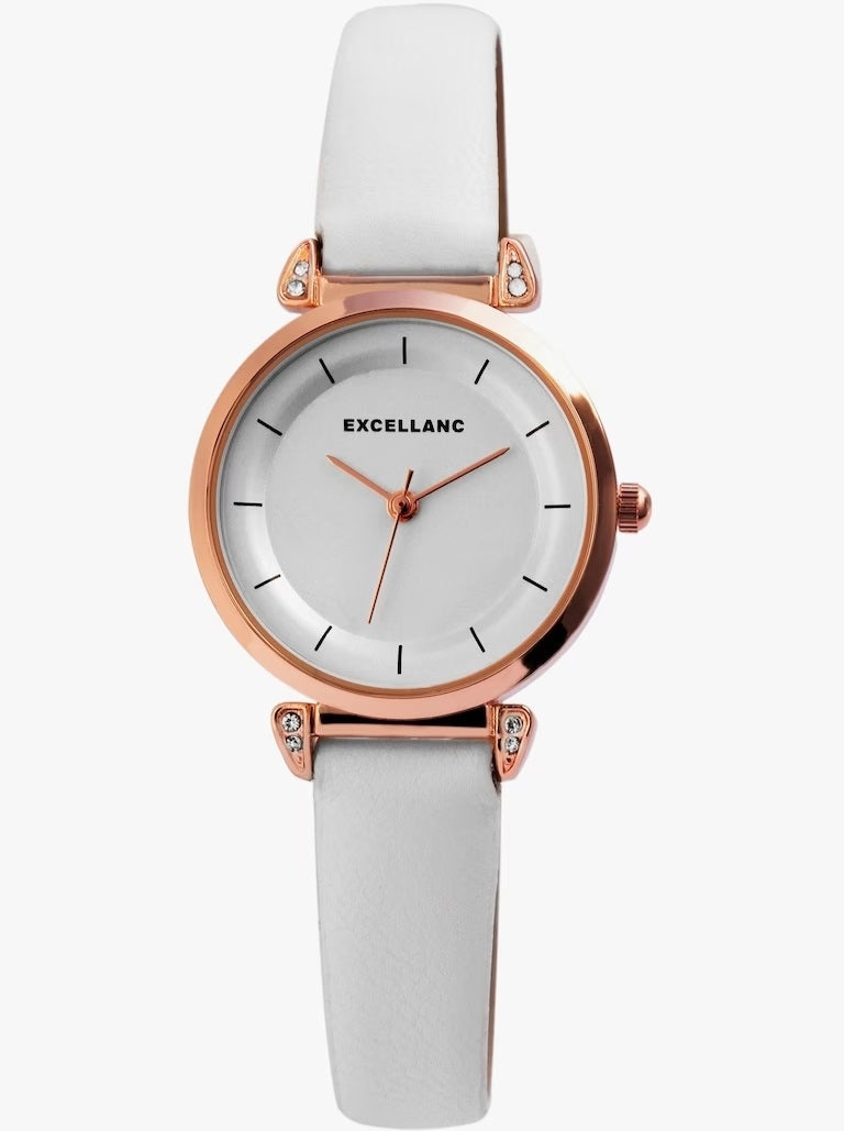 EXCELLANC WATCH ON STRAP WHITE Packaging status original