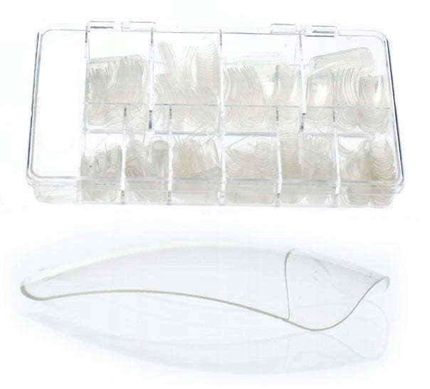 Künstliche Nägel transparent Pro Tips, 500 Stk 