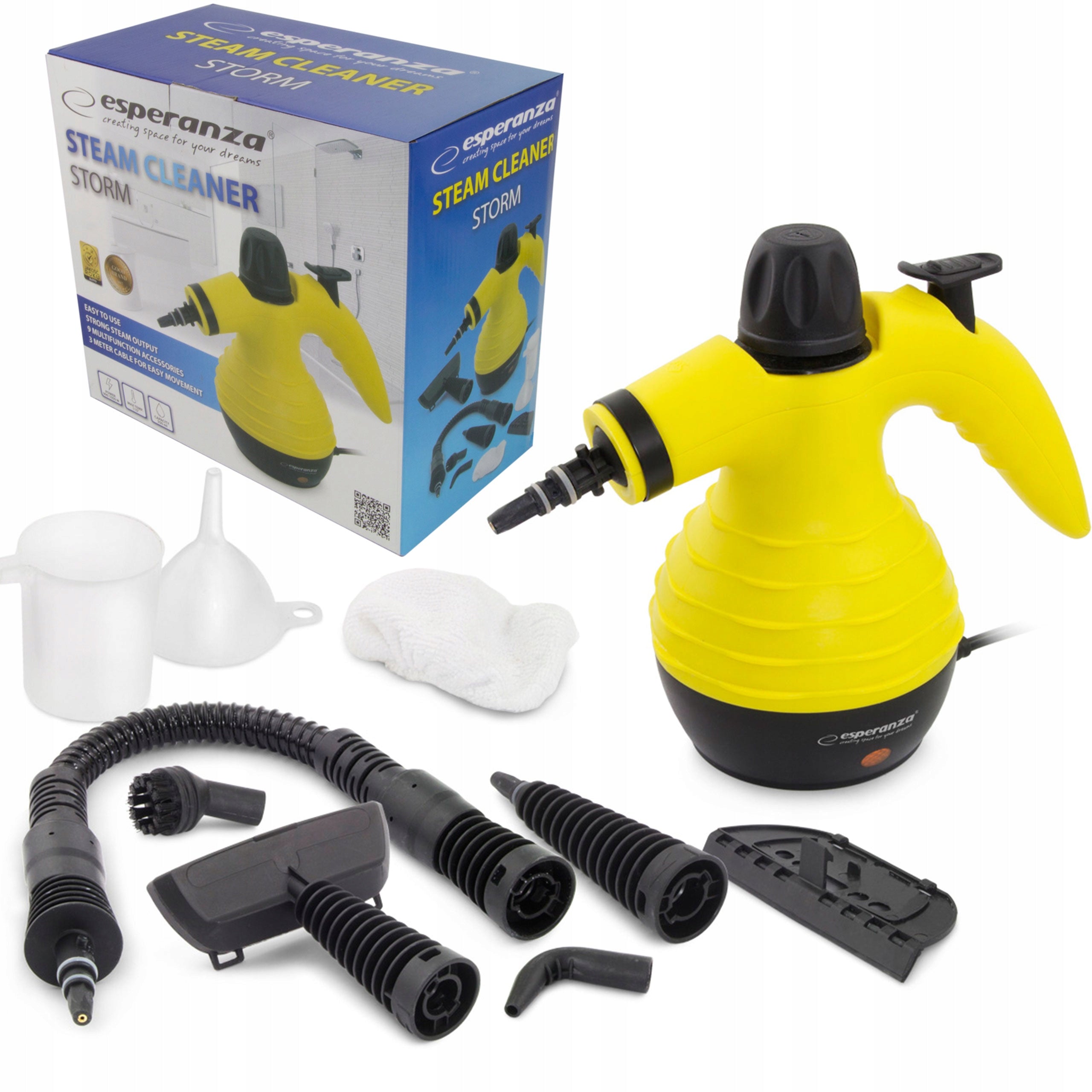 EXCELLENT STEAM CLEANER - windows, upholstery, rims, tiles oven, grout Brand Esperanza