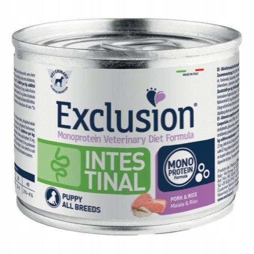 EXCLUSION for puppy Intestinal pork and rice 200g