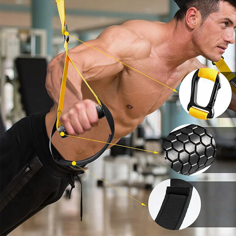 EXERCISE BELT SET FOR EASY INSTALLATION AT HOME AND ON THE GO Manufacturer code 6HG6130+dgh