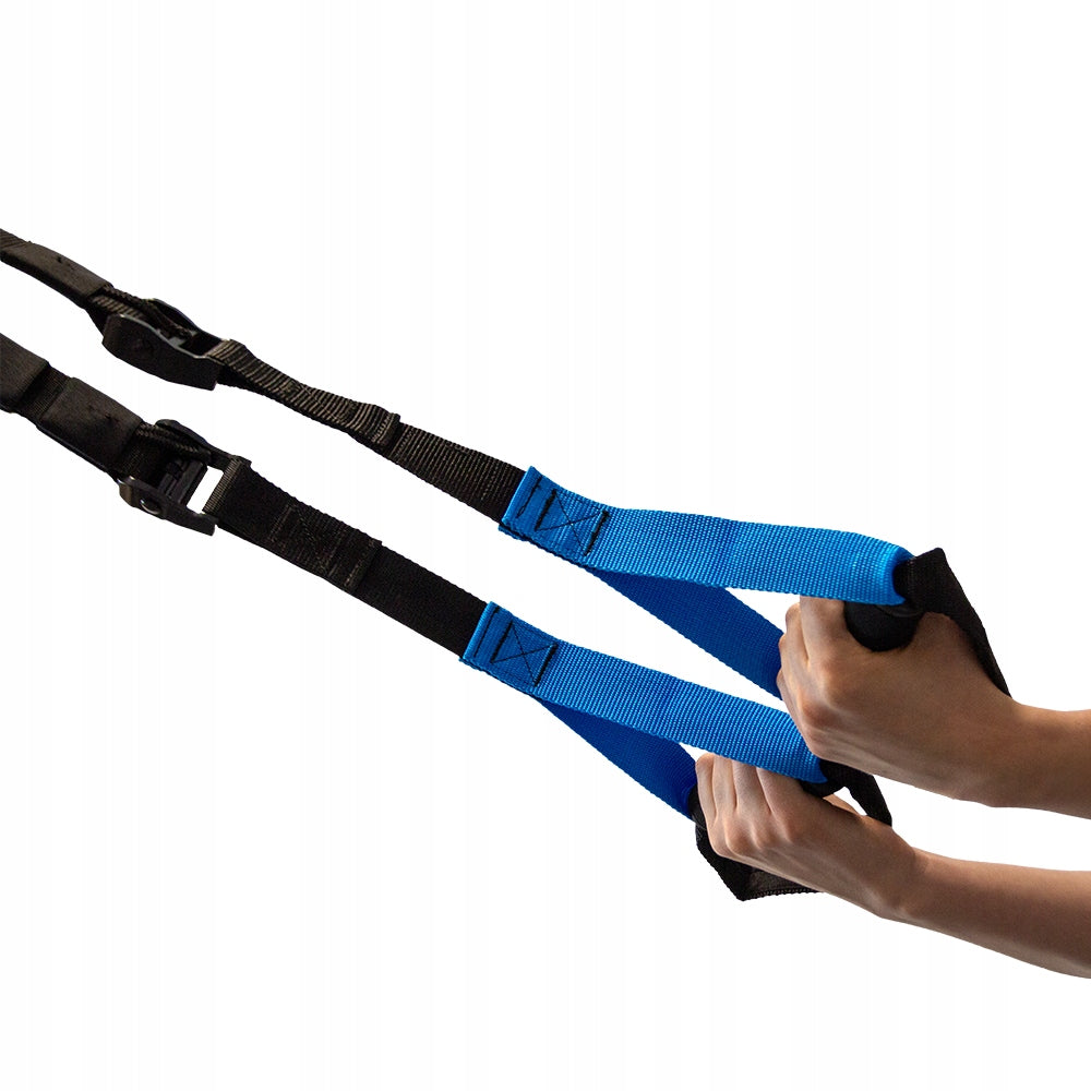 EXERCISE BELTS CROSSFIT FIT FITNESS RESISTANCE BANDS AT HOME T.R.X Color blue