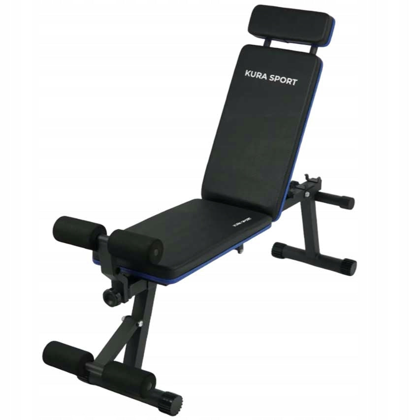 EXERCISE BENCH ADJUSTABLE FOLDING KURA SPORT