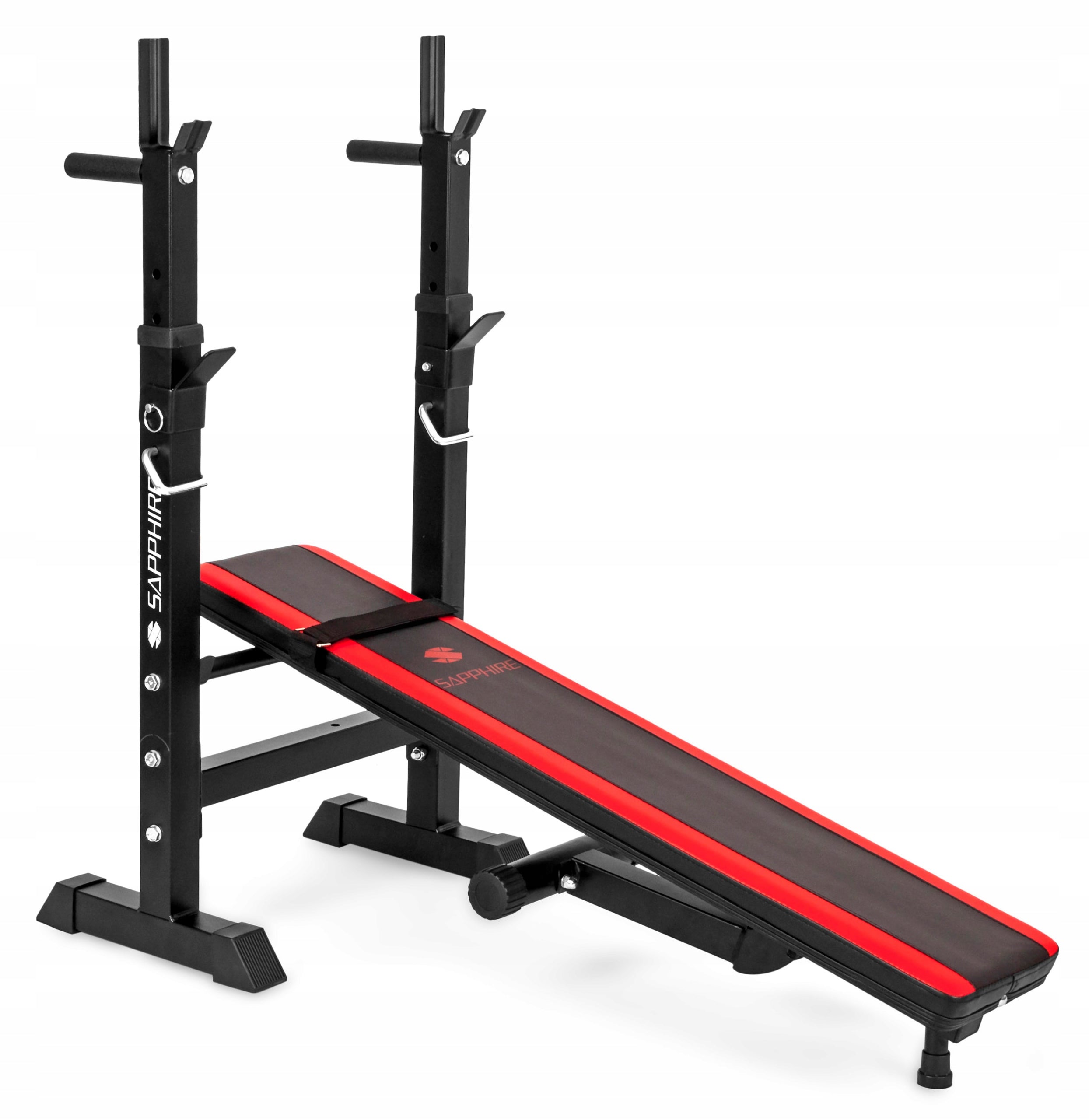 EXERCISE BENCH SIMPLE TRAINING WITH STANDS Slant FOLDING SAPPHIRE For for biceps muscle for crunches for chest muscles for leg muscles for triceps muscle
