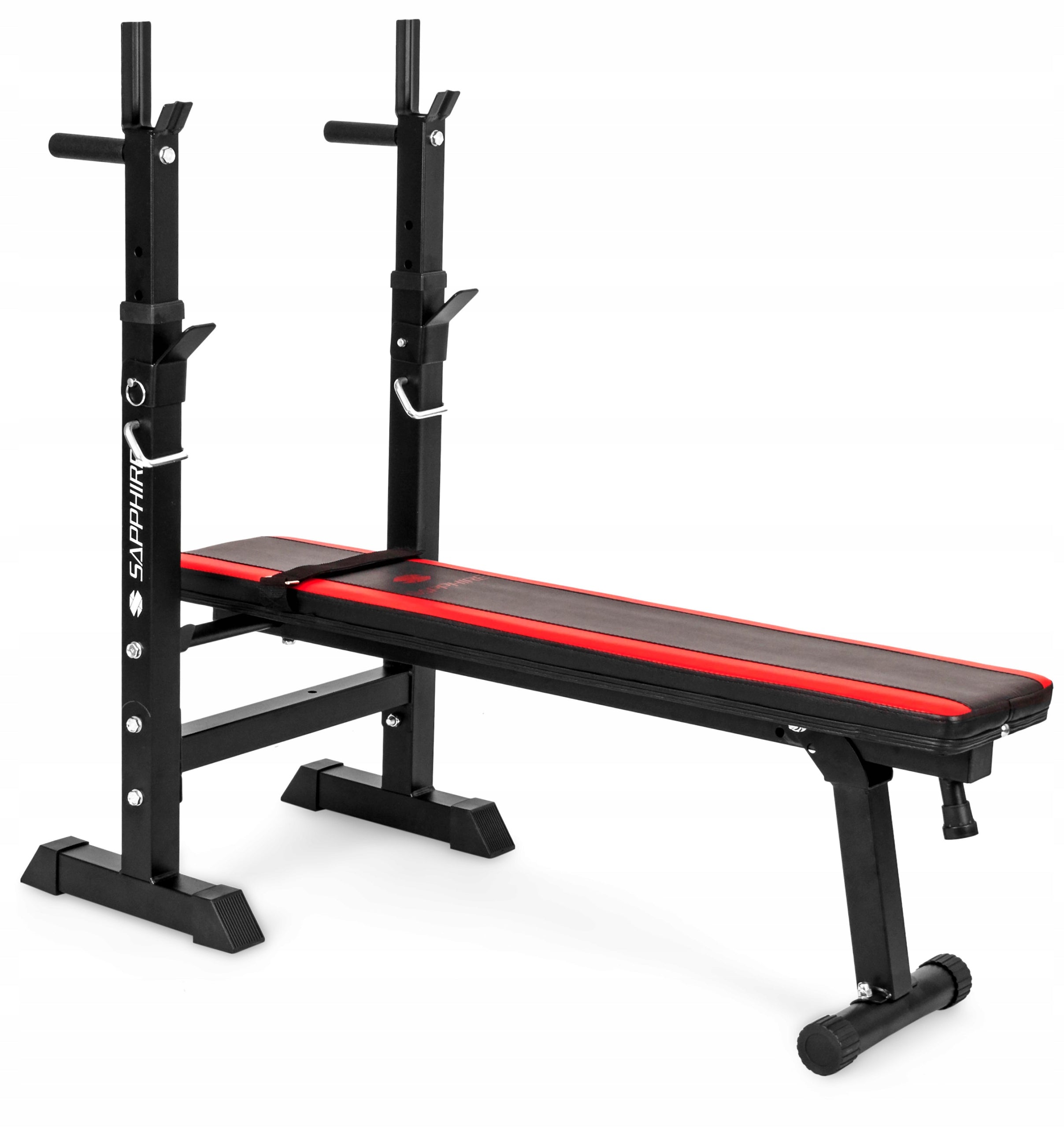 EXERCISE BENCH SIMPLE TRAINING WITH STANDS Slant FOLDING SAPPHIRE Maximum user weight 150 kg