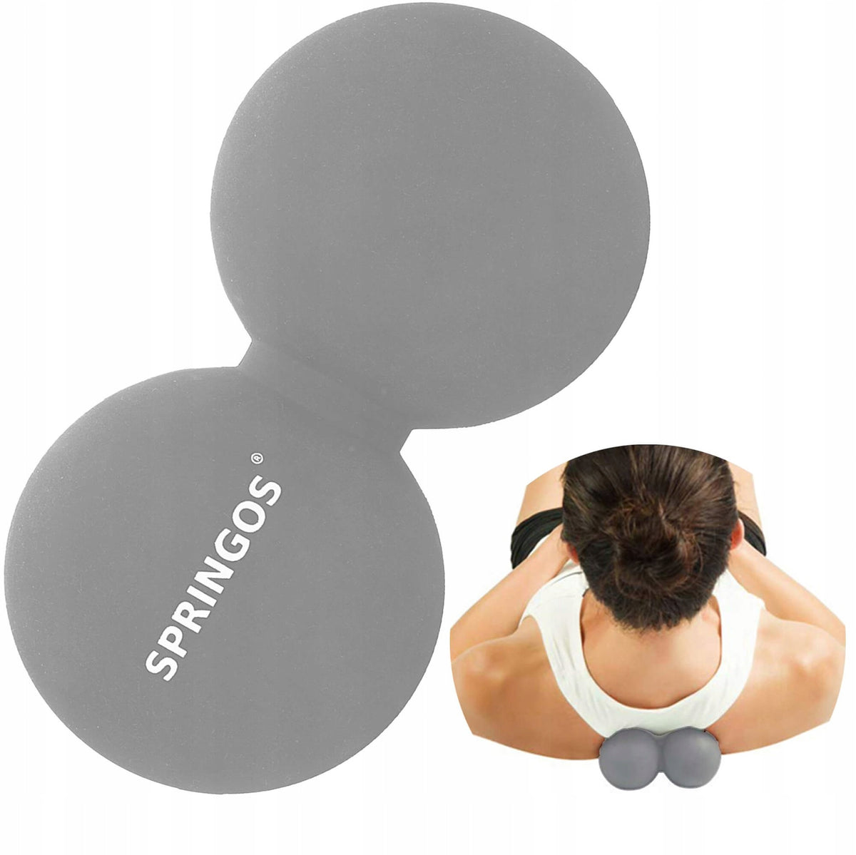 EXERCISE MASSAGE BALL MASSAGER LACROSSE BALL DOUBLE CROSSFIT ROLLER