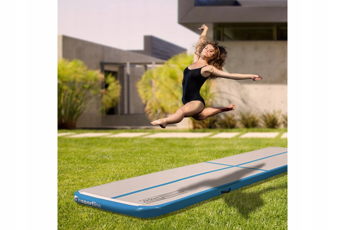 EXERCISE MAT AIRSTUNT 400X100CM /INSPORTLINE Color blue