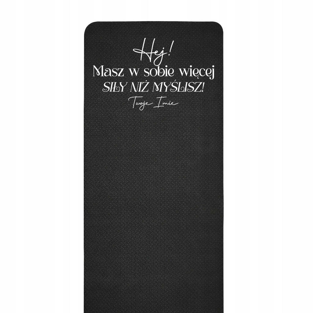 EXERCISE MAT BLACK TRAINING FITNESS YOGA You Have More Name Wz Packaging status original