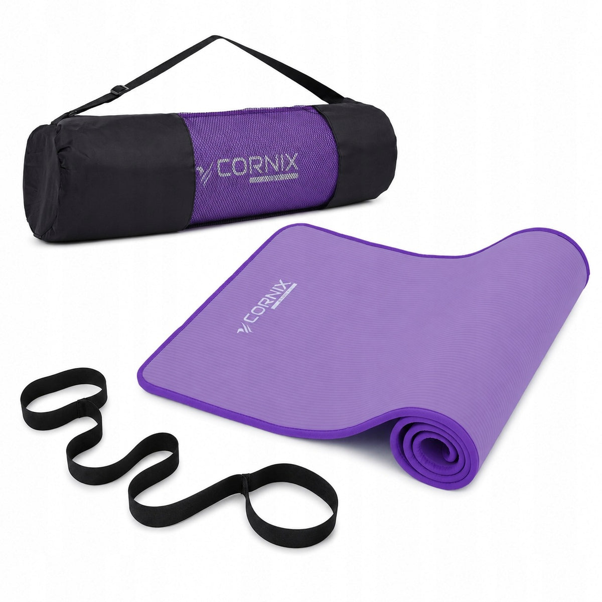 EXERCISE MAT CORNIX NBR 1cm THICK NON-SLIP FITNESS YOGA COVER