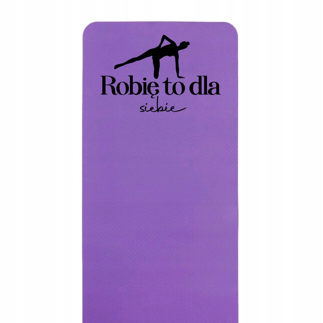 EXERCISE MAT NON-SLIP PURPLE YOGA FITNESS I do it for Siebe Packaging status original