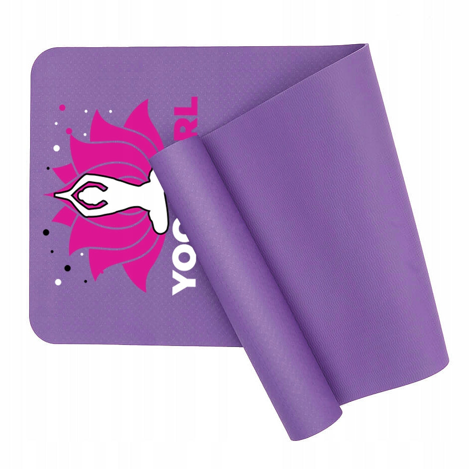 EXERCISE MAT PURPLE FITNESS YOGA GIRL GYM TRAINING MAT Packaging status original