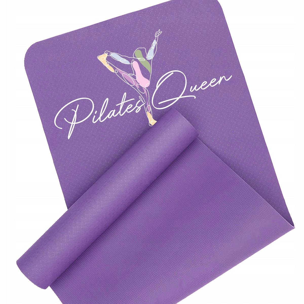 EXERCISE MAT PURPLE FITNESS YOGA PILATES QUEEN TRAINING MAT