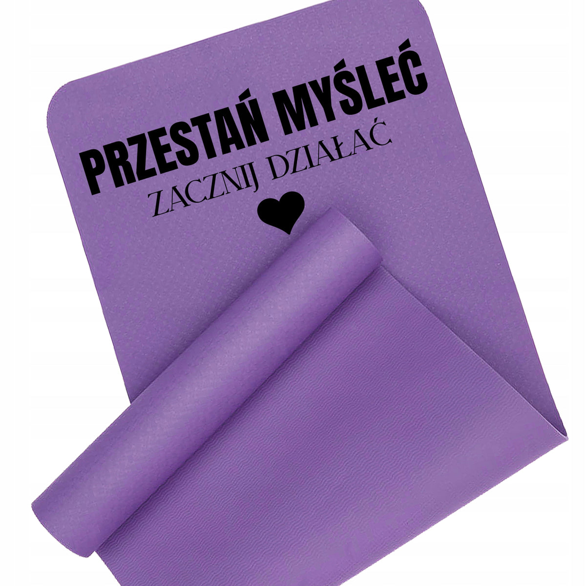 EXERCISE MAT PURPLE START WORKING FITNESS YOGA TRAINING FOR THE GYM