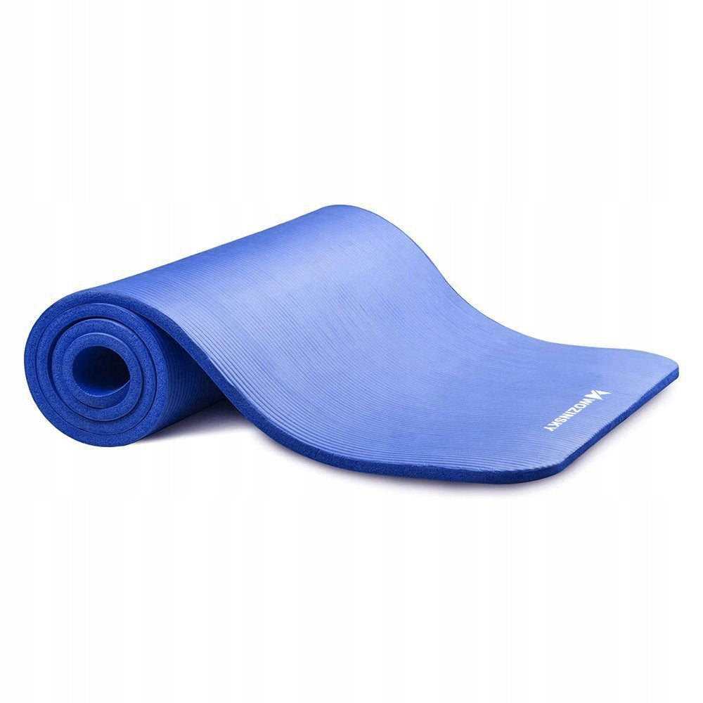 EXERCISE MAT THICK GYMNASTIC PILATES YOGA MAT 181X63CM BLUE