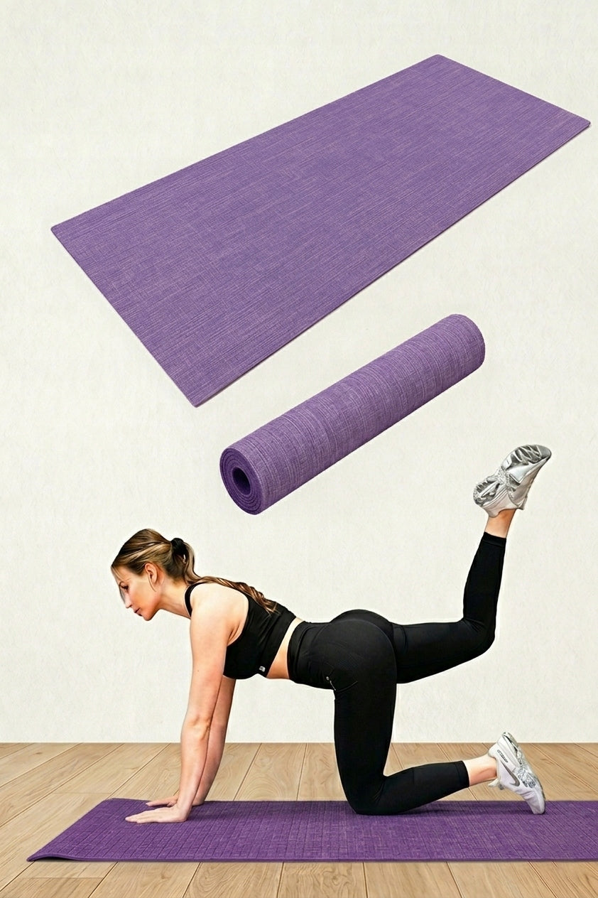 EXERCISE MAT WITH FLAX EFFECT - AMETHYST