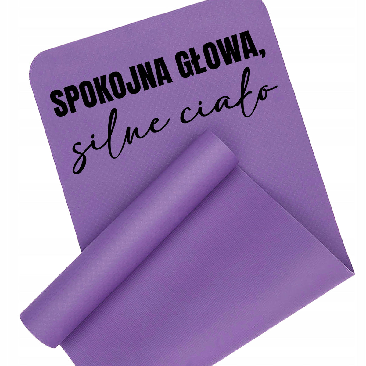 EXERCISE MAT YOGA FITNESS SOFT TRAINING 170X60 PURPLE STRONG BODY