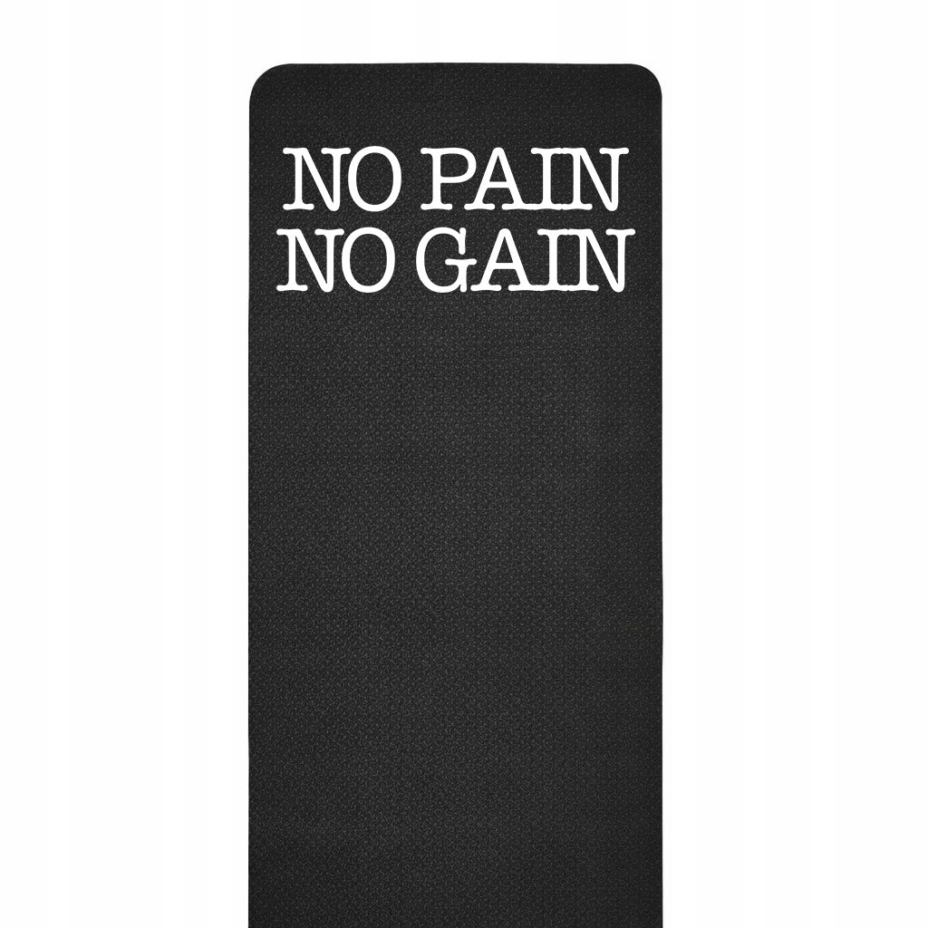EXERCISE MAT YOGA FITNESS TRAINING NON-SLIP NO PAIN NO GAIN Wz Packaging status original