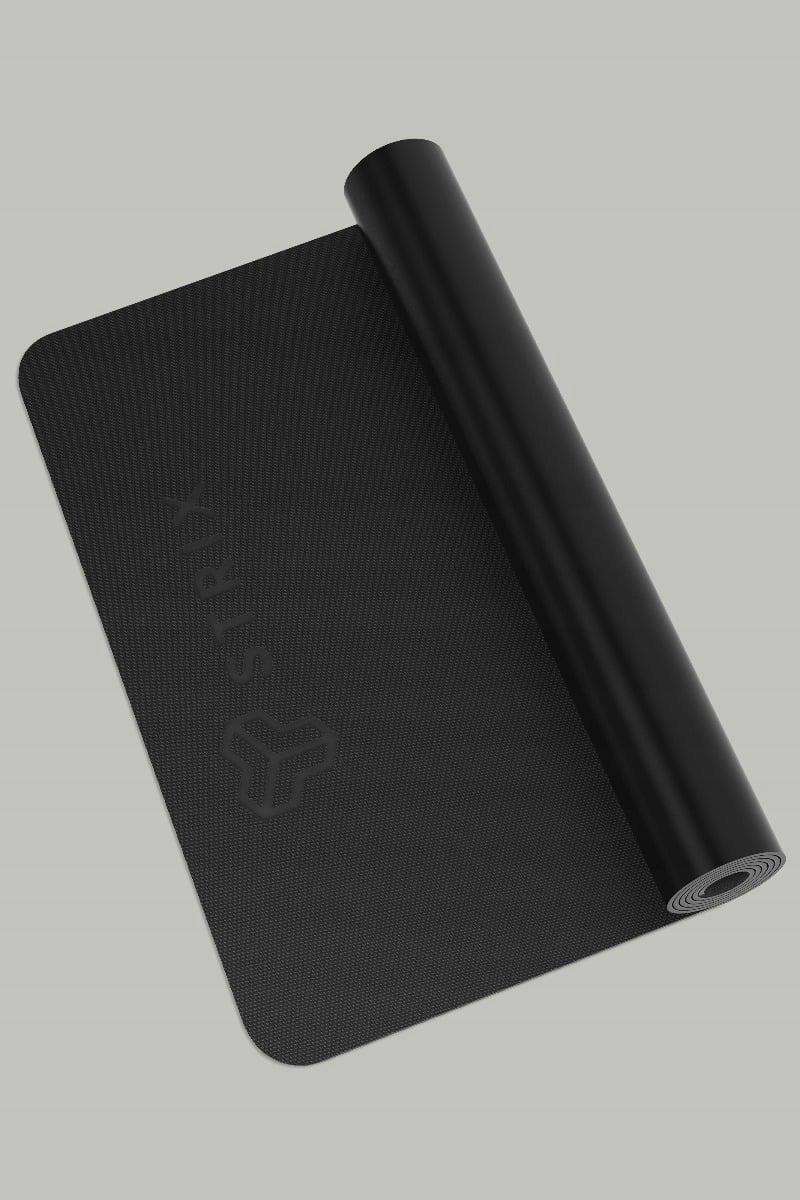 EXERCISE PAD MAT YOGA MAT PILATES STRENGTH TRAINING BLACK - Strix Color black