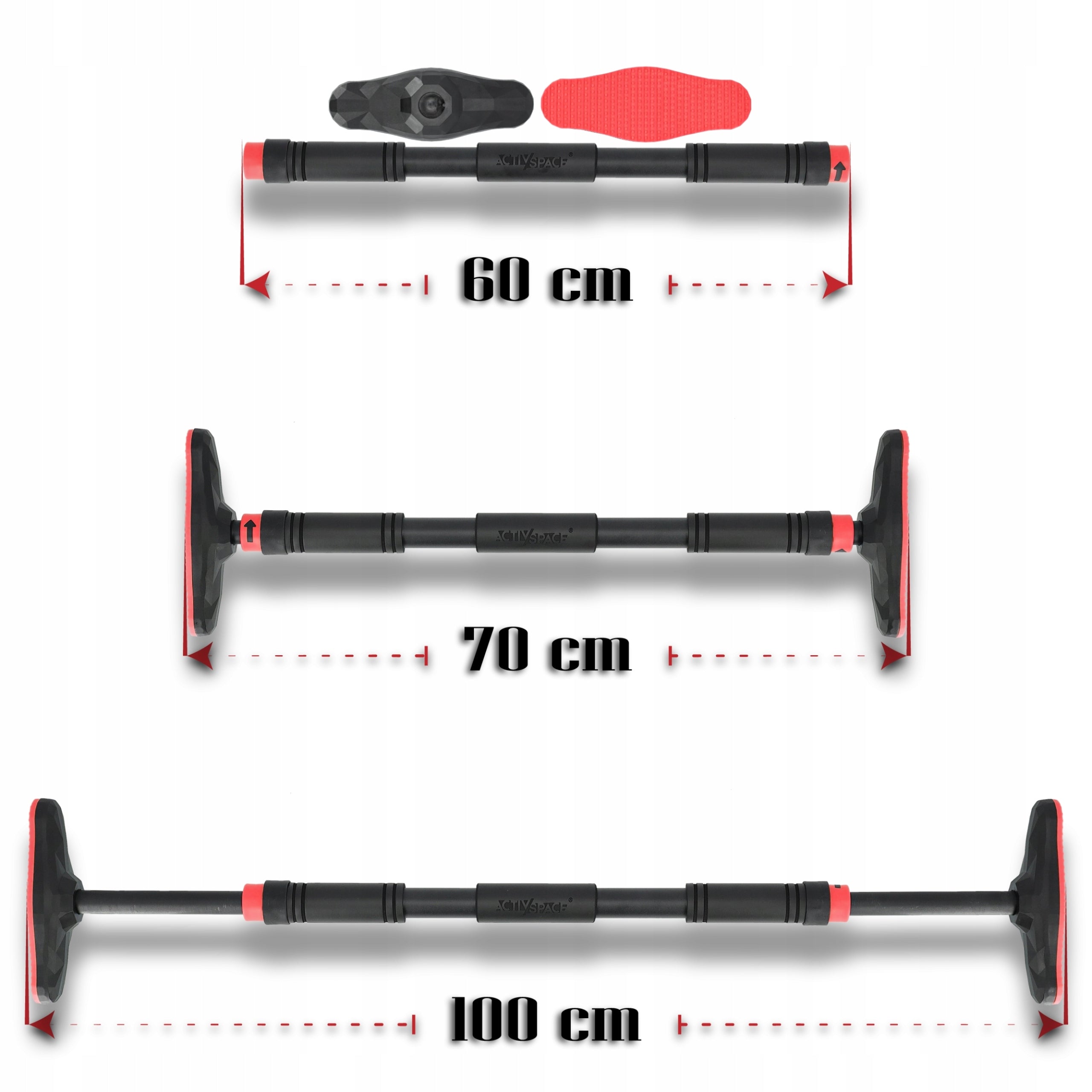 EXERCISE PULL-UP BAR ADJUSTABLE STEEL REINFORCED 180kg Kind bars