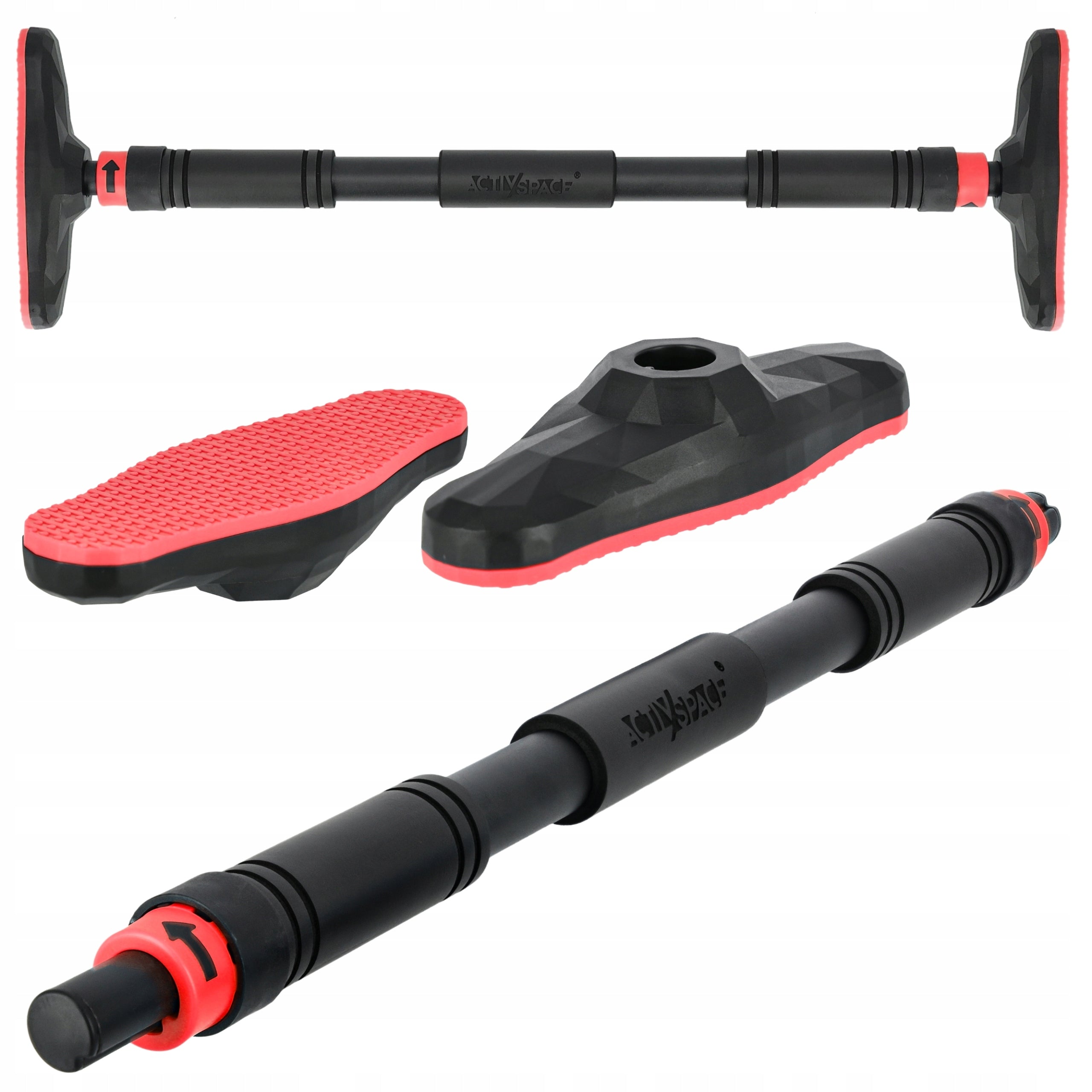 EXERCISE PULL-UP BAR ADJUSTABLE STEEL REINFORCED 180kg