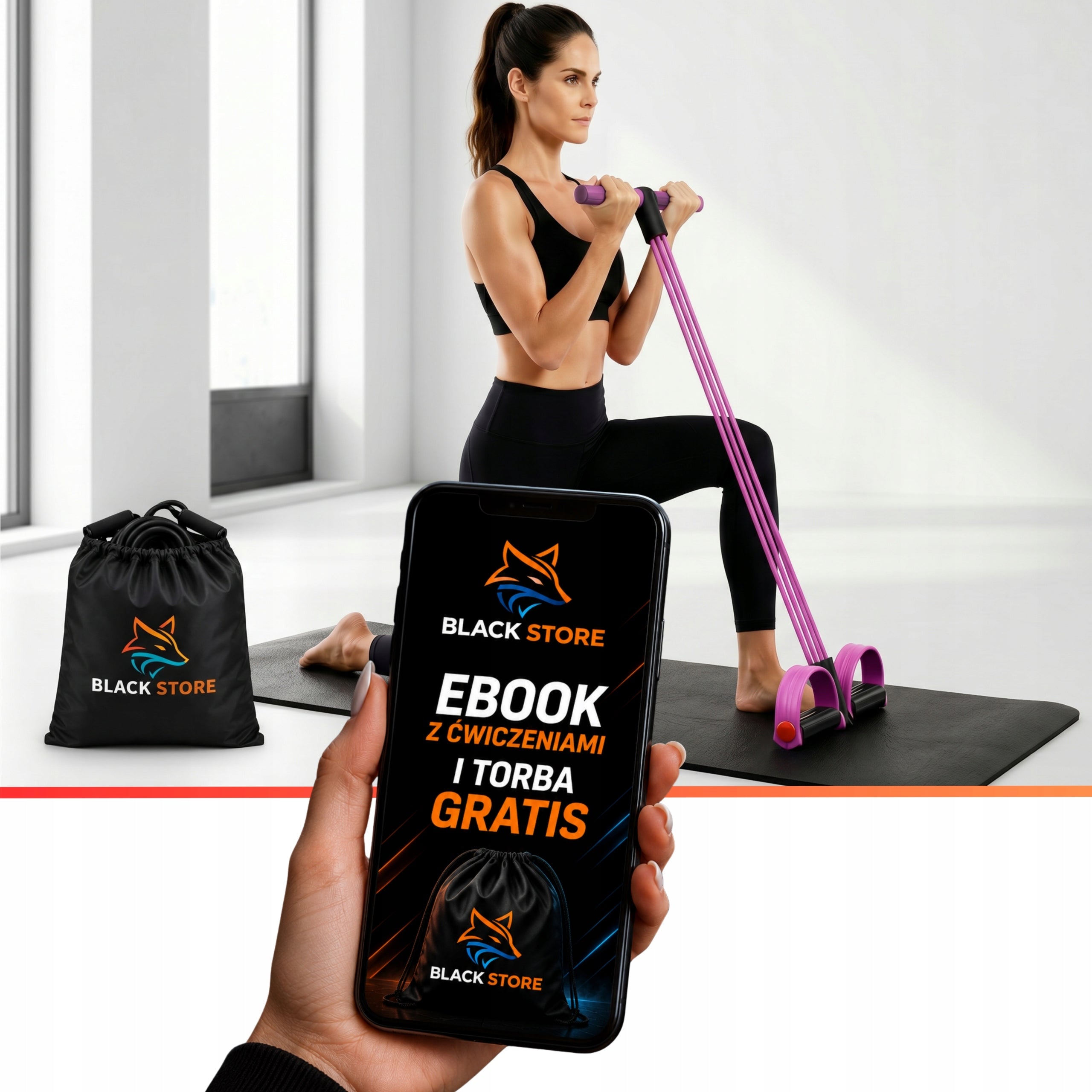 EXERCISE RESISTANCE RUBBER TAPE FOR WOMEN BUTTOCK TRAINING LEG ARMS EBOOK Color multicolor