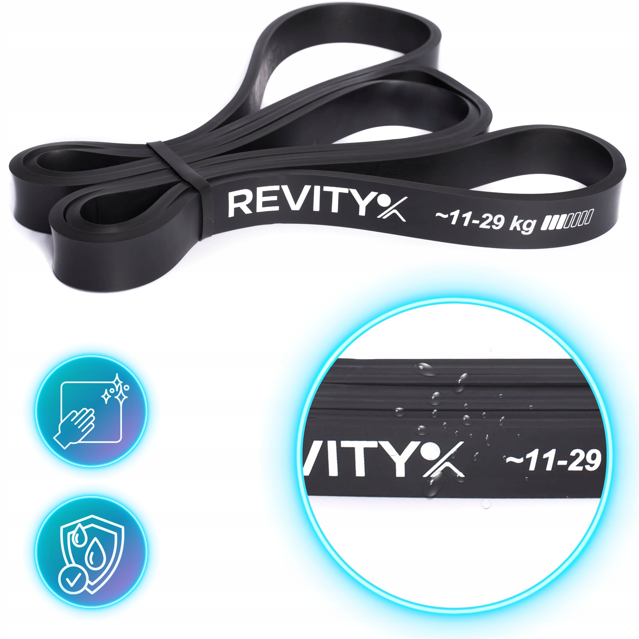 EXERCISE RESISTANCE TAPE PULL-UP RUBBER PREMIUM A+ RESISTANCE 11-29 kg Kind rubber