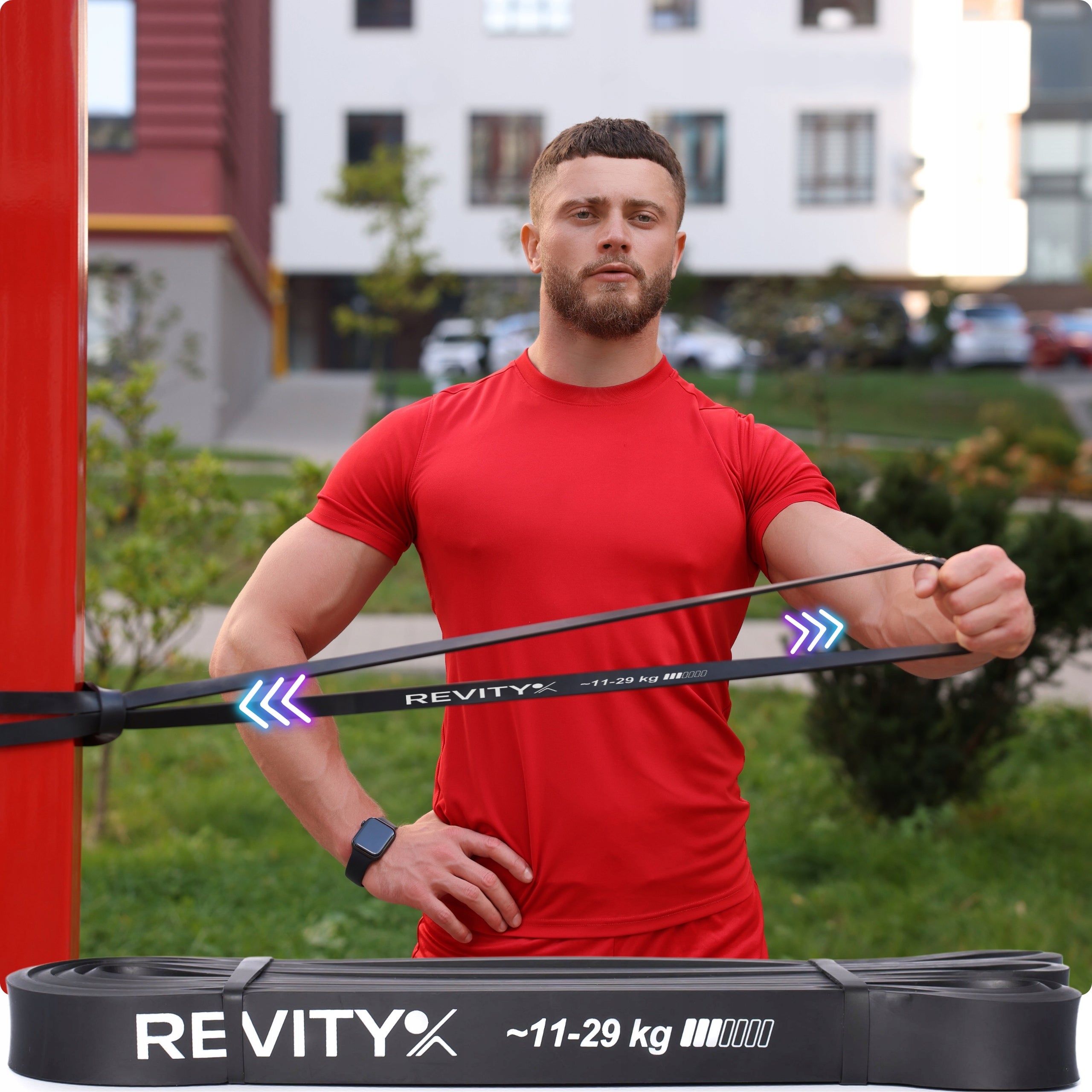 EXERCISE RESISTANCE TAPE PULL-UP RUBBER PREMIUM A+ RESISTANCE 11-29 kg Packaging status original