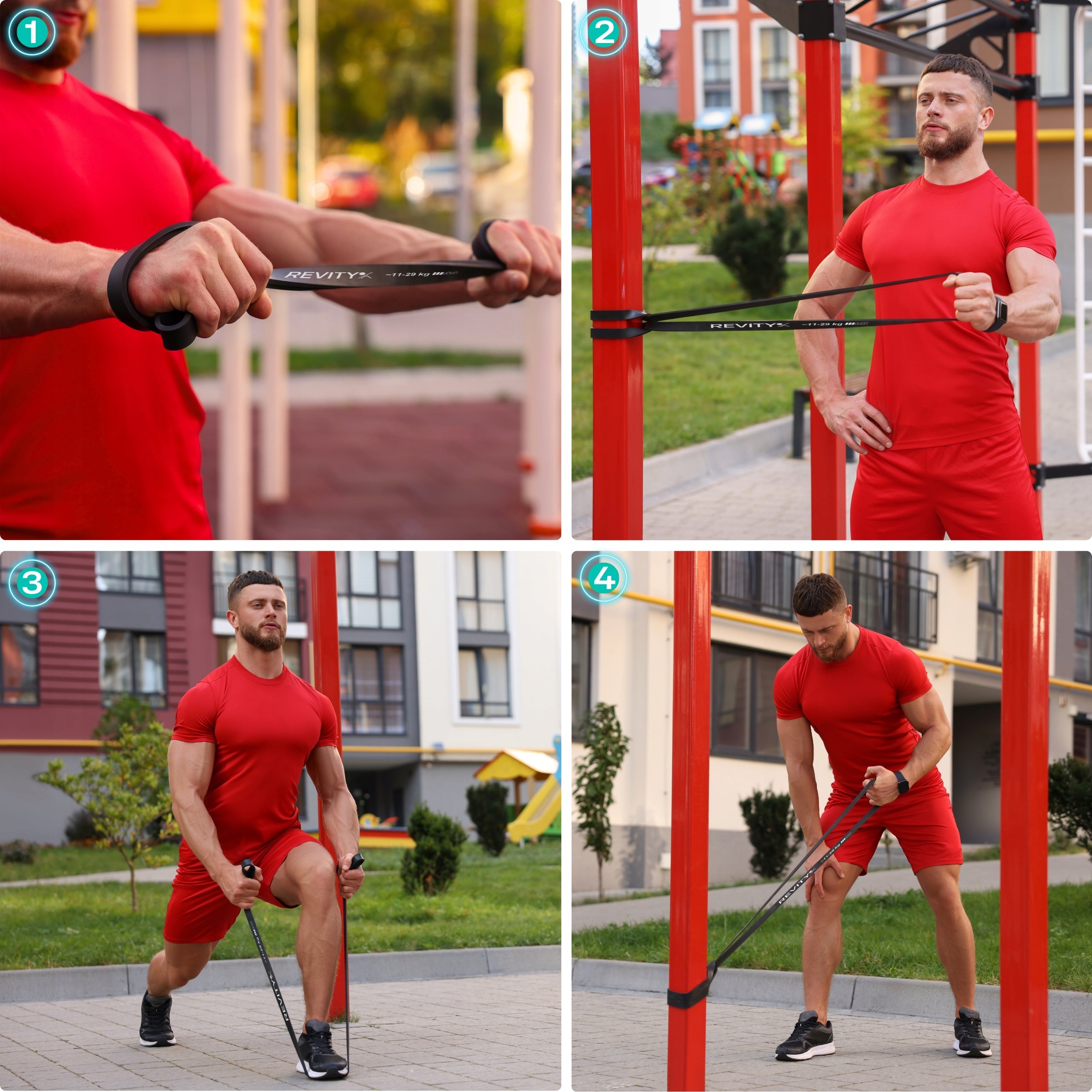 EXERCISE RESISTANCE TAPE PULL-UP RUBBER PREMIUM A+ RESISTANCE 11-29 kg Thickness 22 mm