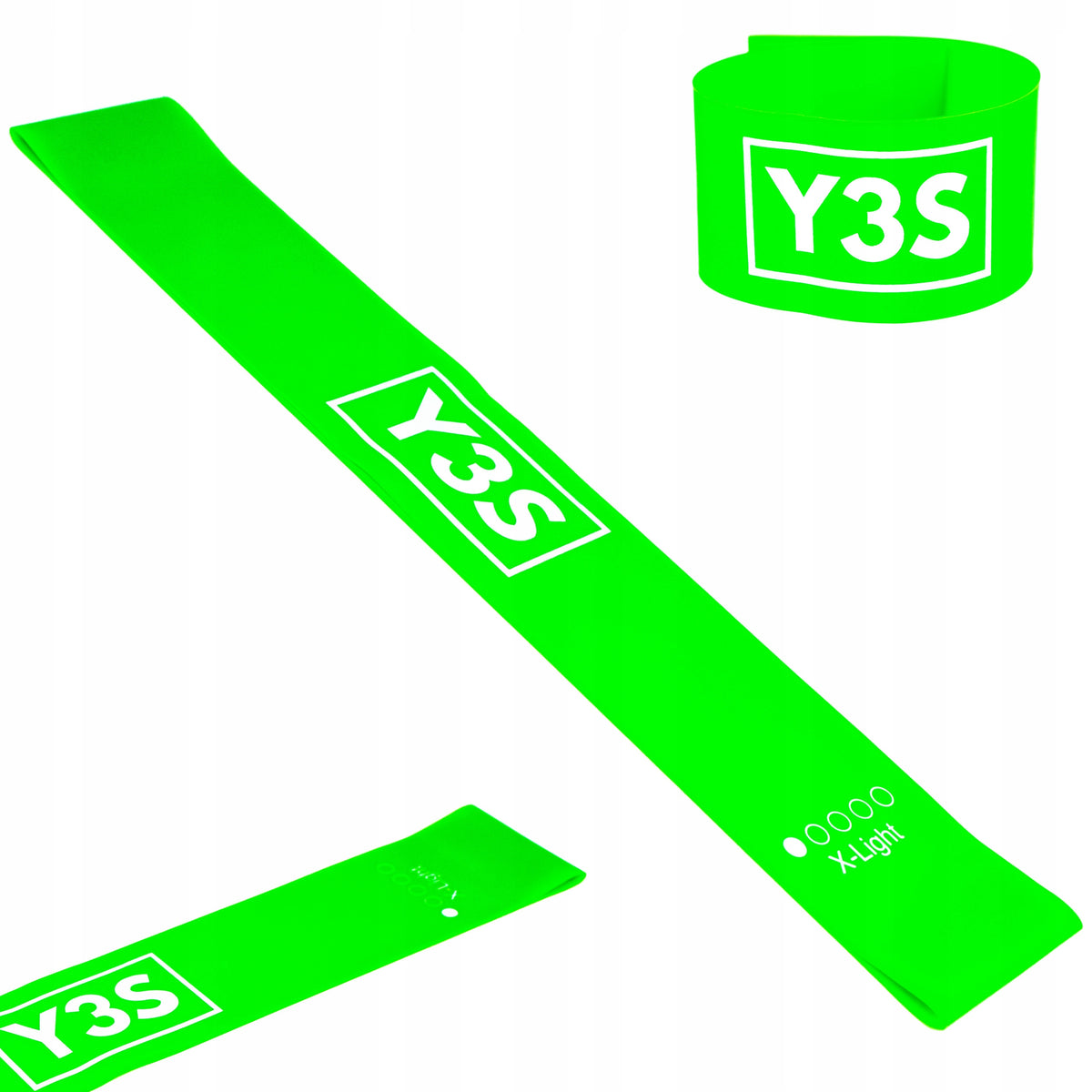 EXERCISE RUBBER MINI BAND 1-3 kg 30cm green Y3S