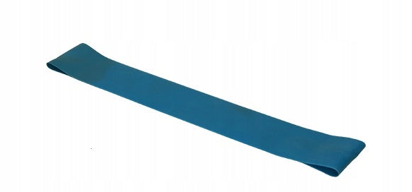 EXERCISE RUBBER MINI BAND 60x5 LATEX RESISTANCE TAPE 0,6mm blue
