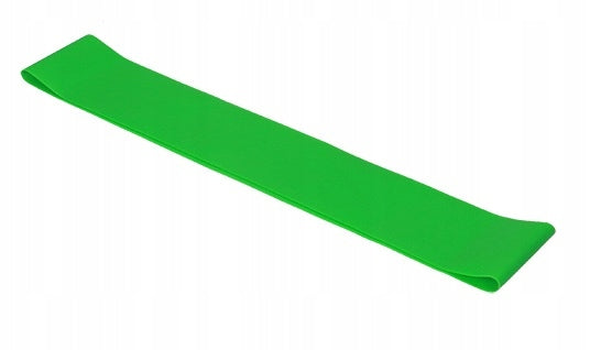 EXERCISE RUBBER MINI BAND 60x5 LATEX RESISTANCE TAPE FITNES 0,4mm green