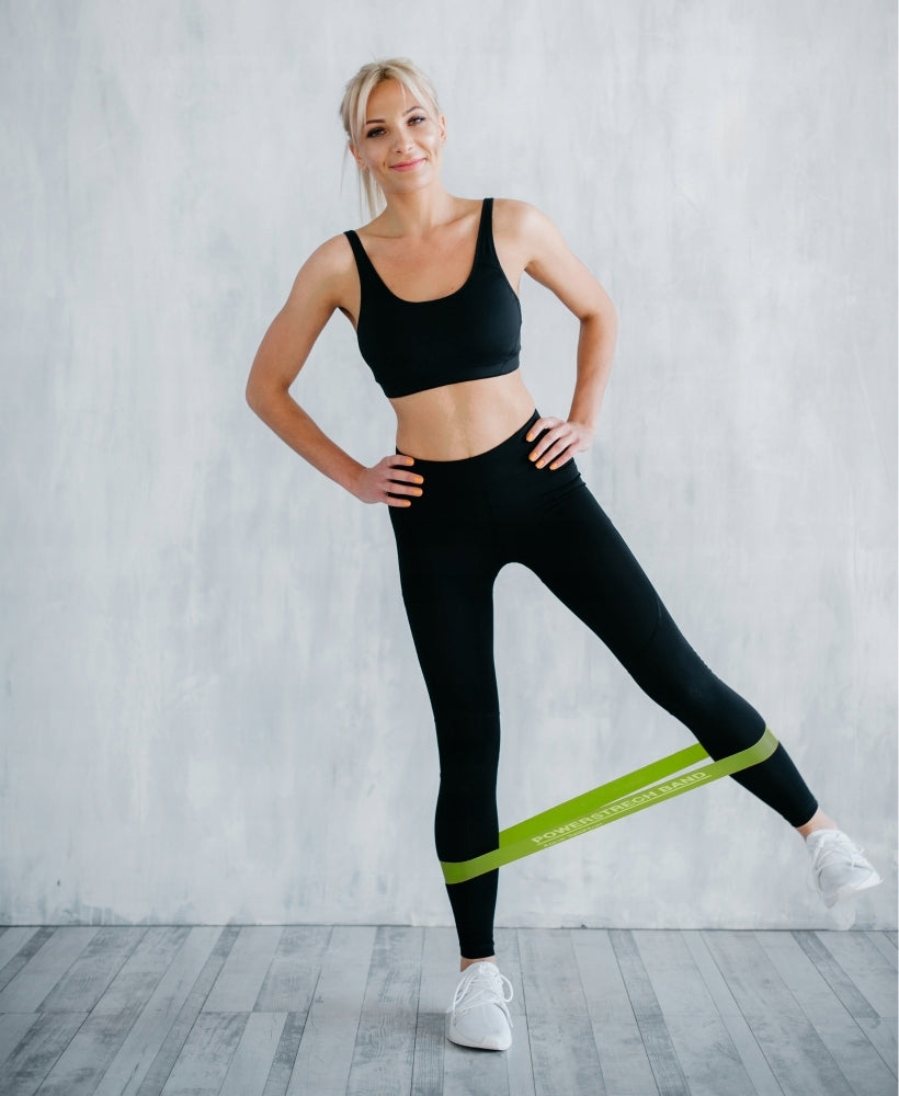 EXERCISE RUBBER MINI BAND FITNESS TAPES TUBING 3kg Color green