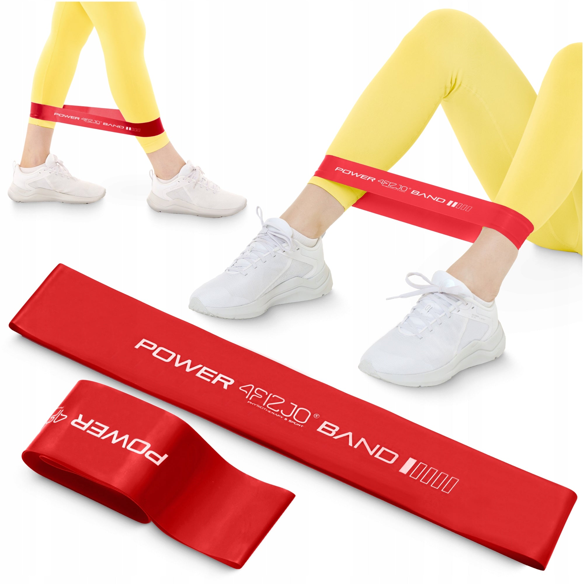 EXERCISE RUBBER RESISTANCE BAND POWER BAND FITNESS SHORT LIGHT RESISTANCE 0,4MM