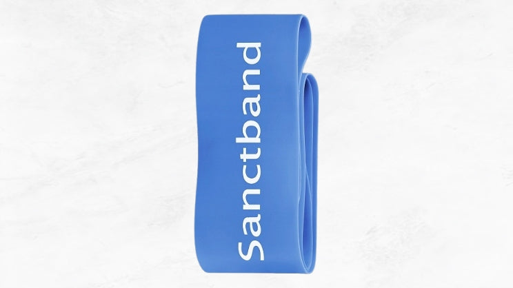 EXERCISE RUBBER RESISTANCE TAPE SANCTBAND FIT 5X33CM Color blue