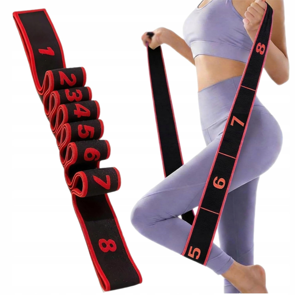 EXERCISE RUBBER USED FOR STRETCHING AND YOGA RESISTANCE TAPE FOR EXERCISE