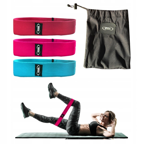 EXERCISE RUBBERS material strong resistance rubberS SET OF RUBBERS 3 pcs Real Pharm