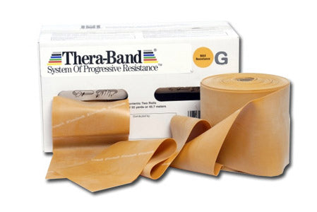EXERCISE TAPE RUBBER GOLD THERA BAND 1,5m RESISTANCE MAXIMUM STRONG