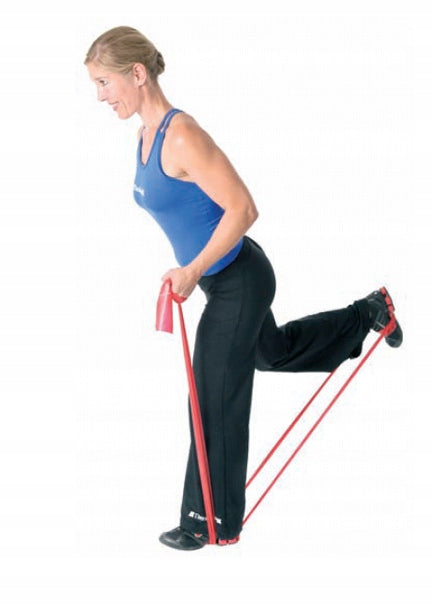 EXERCISE TAPE RUBBER YELLOW THERA BAND 2,5m RESISTANCE WEAK Model żółta